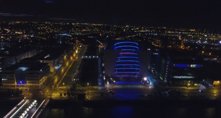 Dublin Liffey River & CCD Building Photo